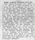 Lee, Alena Franklin - Obituary - Norfolk Ledger Star, Norfolk, VA - January 2, 1920 Lee, Alena Franklin - Obituary - Norfolk Ledger Star, Norfolk, VA - January 2, 1920