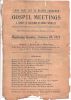 Ernest John Rudolph flyer of January 28, 1912 for a series of Gospel Meetings he is hosting at his home on Mountain Avenue in North Plainfield, NJ