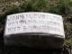 Headstone of John M. Rudolph in lot I51 at the Friends' South-Western Burial Ground, 236 Powell Lane, Upper Darby, PA.