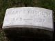 Headstone of Mary S. Rudolph in lot B0 at the Friends South-Western Burial Ground, 236 Powell Lane, Upper Darby, PA.