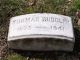 Headstone of Thomas Rudolph in lot B0 at the Friends' South-Western Burial Ground, 236 Powell Lane, Upper Darby, PA.