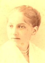 Back of photo says Adelaide Eugena Nichols about 18 years old when taken about 1884