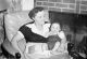 Reine Nichols with her first grandchild, Edward Albert Nichols IV