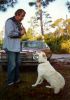 Arthur Sunderland Nichols and his companion Foggy taken in 1988