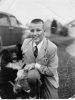 Arthur Sunderland Nichols and his dog Puffer taken in 1950 or 1951