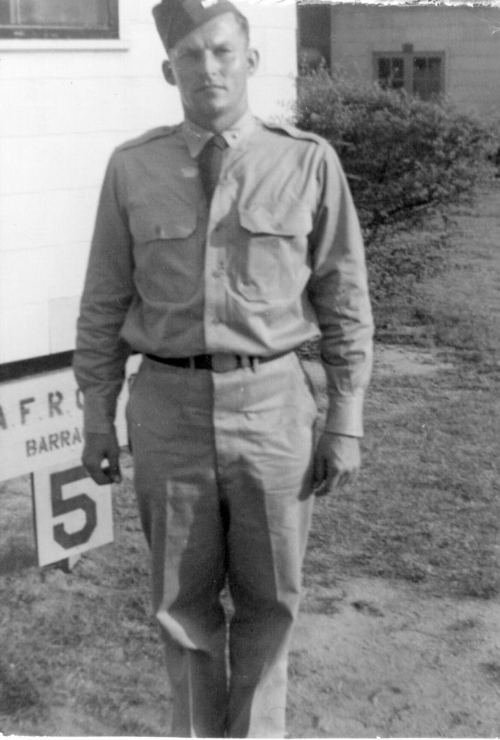 Robert Ernest Rudolph at Air Force ROTC Summer Camp in 1952